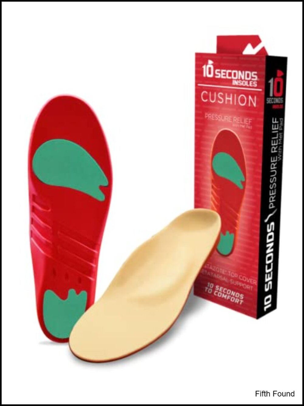 Pressure Relief Insoles Metatarsal Pad Cushioned Arch Support Trim to Fit